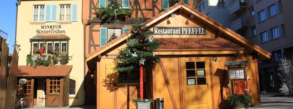 Le chalet et la façade Pfeffel